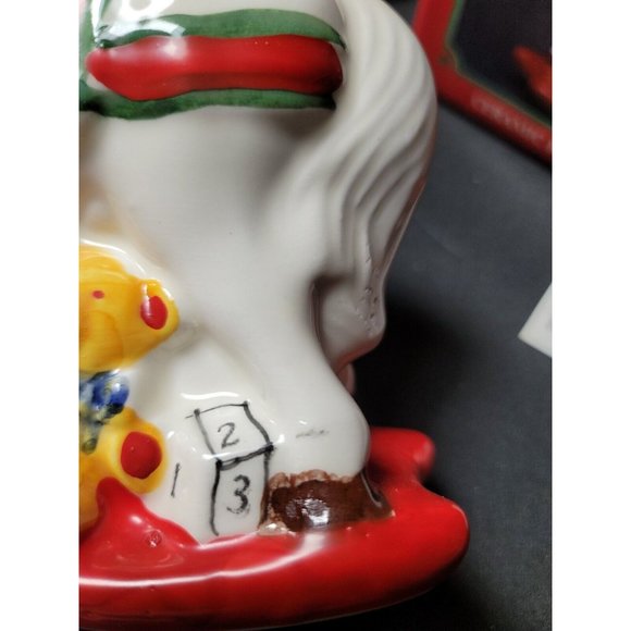 Vintage Rocking Horse Collection Coin Bank By Mount Clemens Pottery Mint 80s - Picture 4 of 9